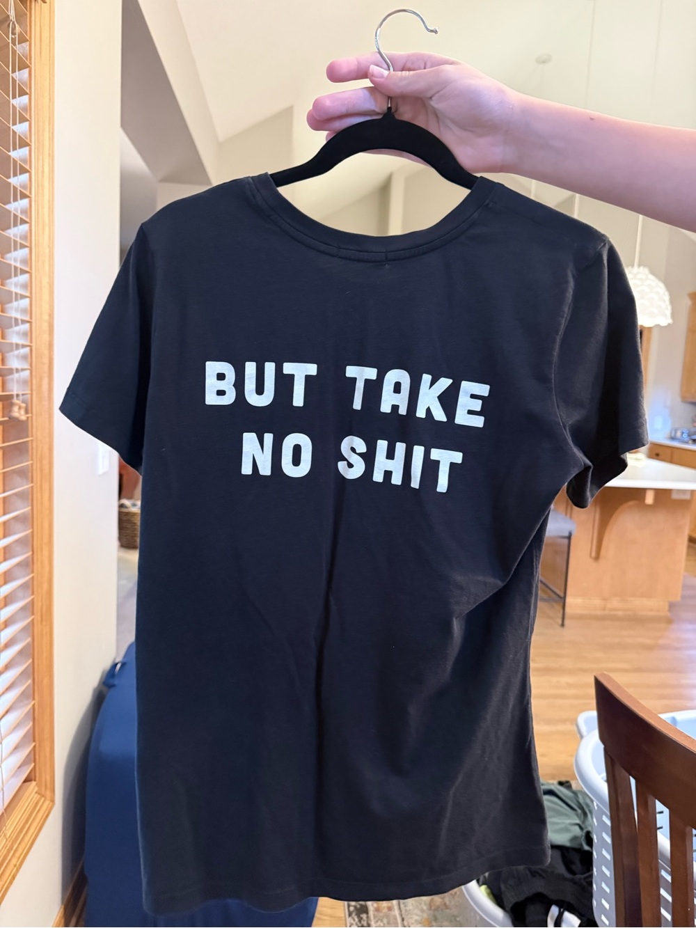 theBee & theFoxDo No Harm, Take No Shi* Black Short Sleeve Tee